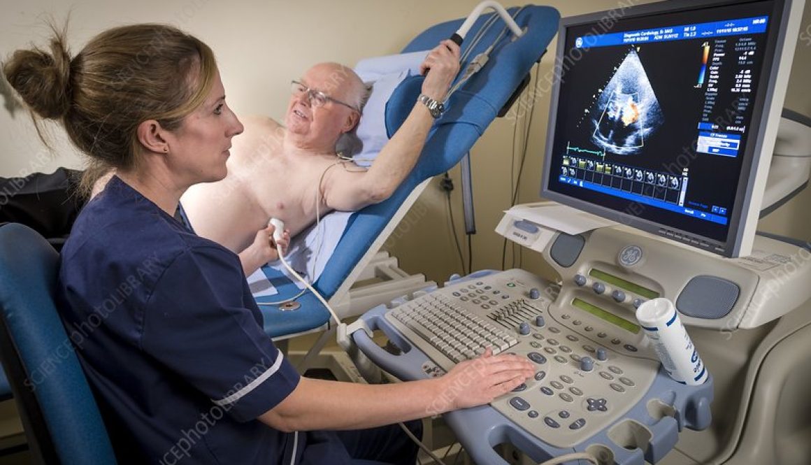 Doppler echocardiography test